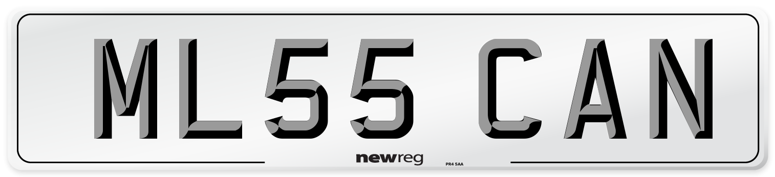 ML55 CAN Number Plate from New Reg